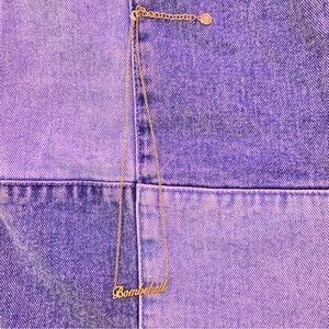 NWOT VICTORIA’S SECRET Bombshell Nameplate Necklace